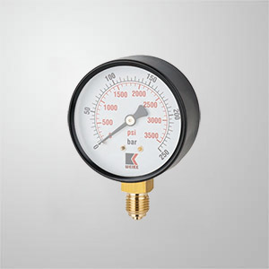 Iron case pressure gauge